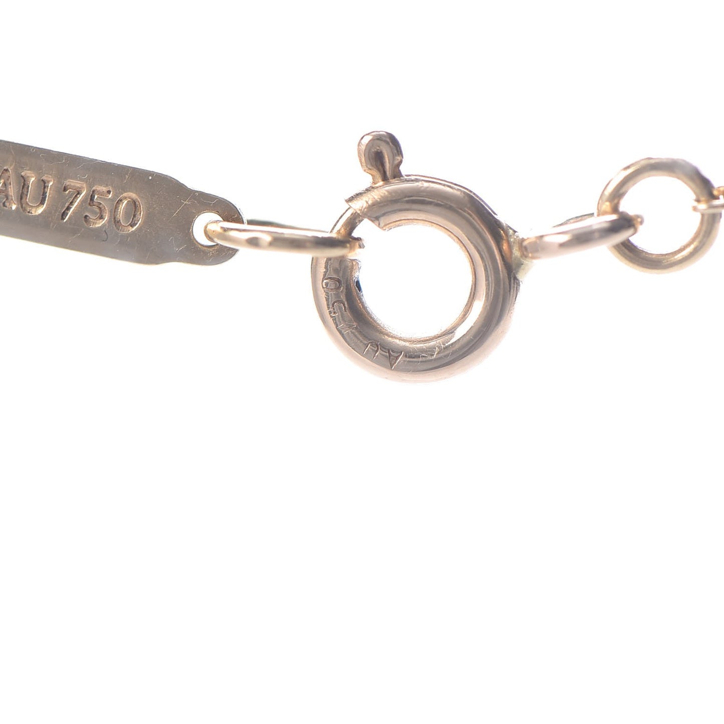 18K Yellow Gold Small X Pendant Necklace