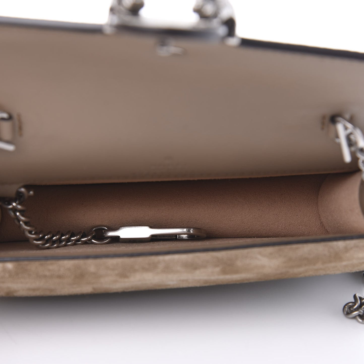 GG Supreme Monogram Super Mini Dionysus Shoulder Bag Taupe