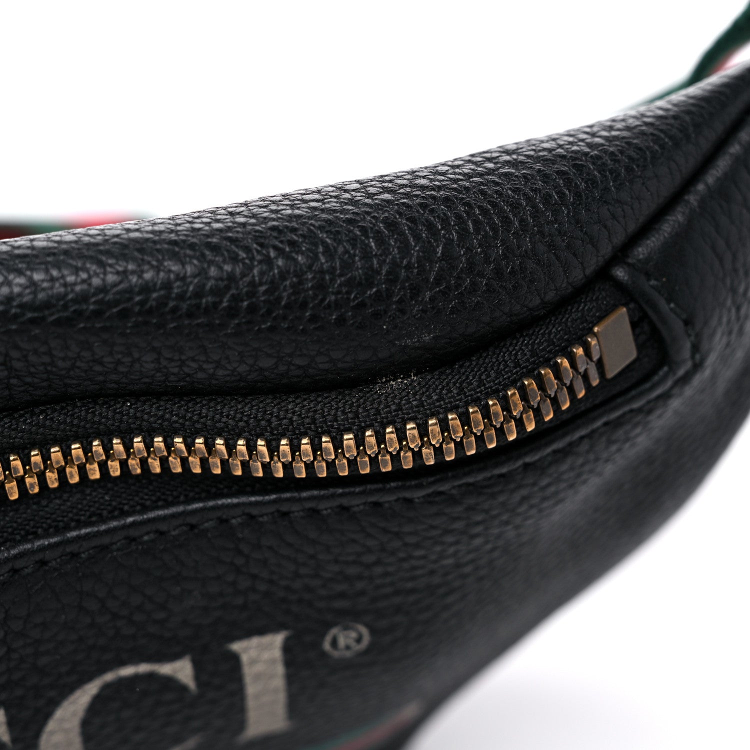 Gucci Grained Calfskin Small Logo Belt Bag Black 11 of 12