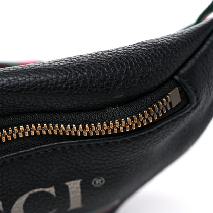 Gucci Grained Calfskin Small Logo Belt Bag Black 11 of 12
