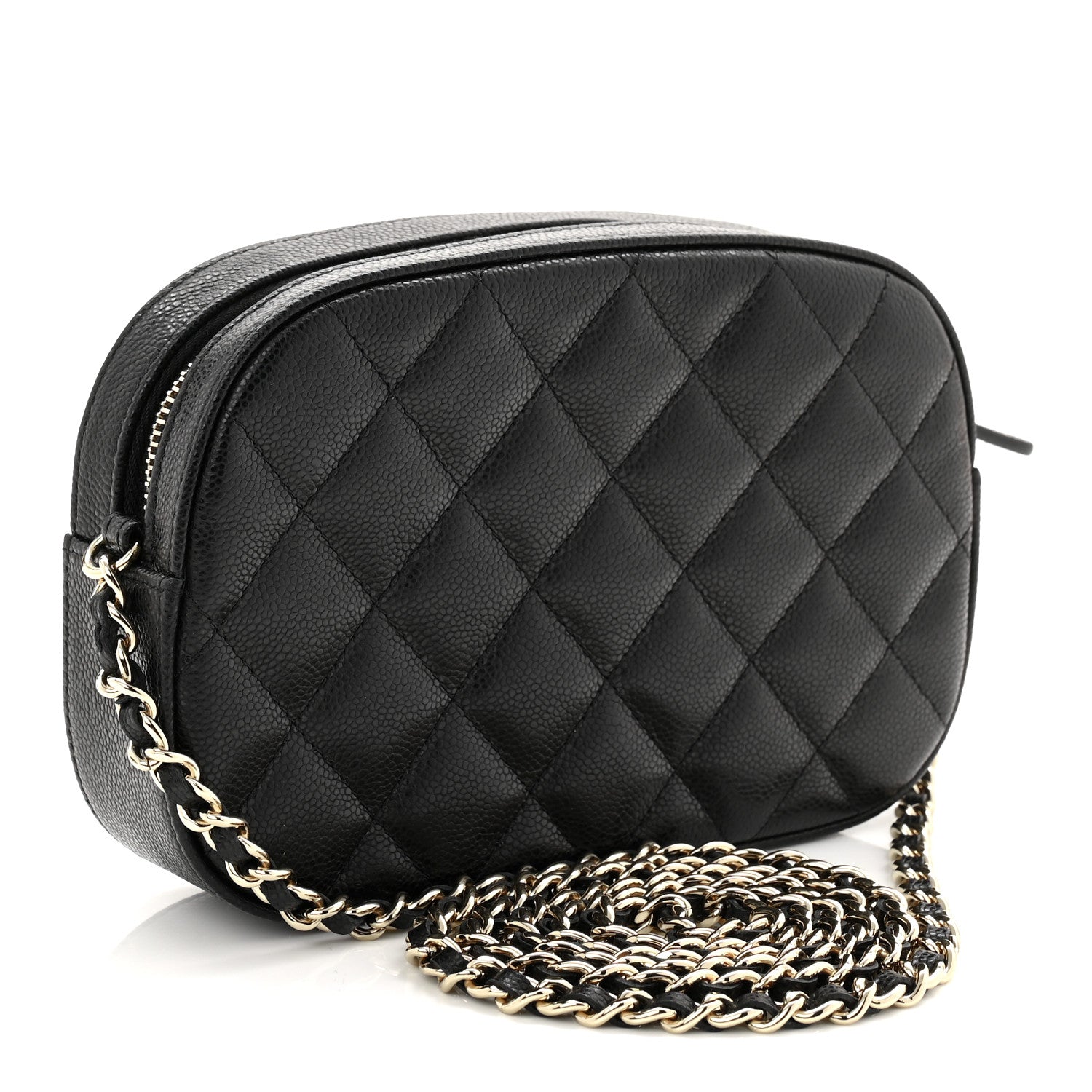 Chanel Caviar Quilted Chain Camera Bag Black 3 of 11