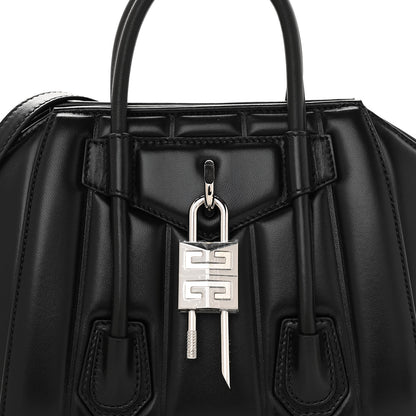 Givenchy Box Calfskin Padded Mini Lock Antigona Shoulder Bag Black 12 of 12