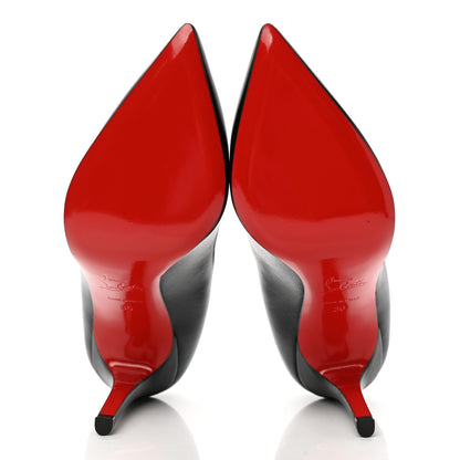 Christian Louboutin Shiny Nappa Pigalle 100 Pumps 36 Black 5 of 8