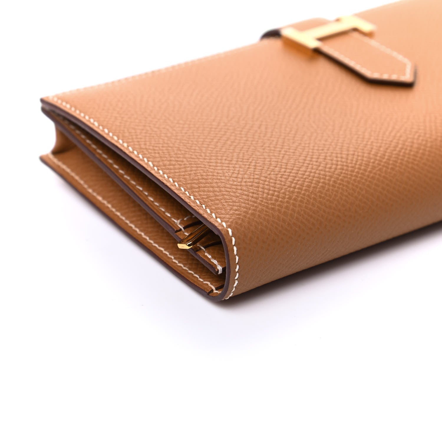 Hermes Epsom Bearn Gusset Wallet Gold 8 of 10