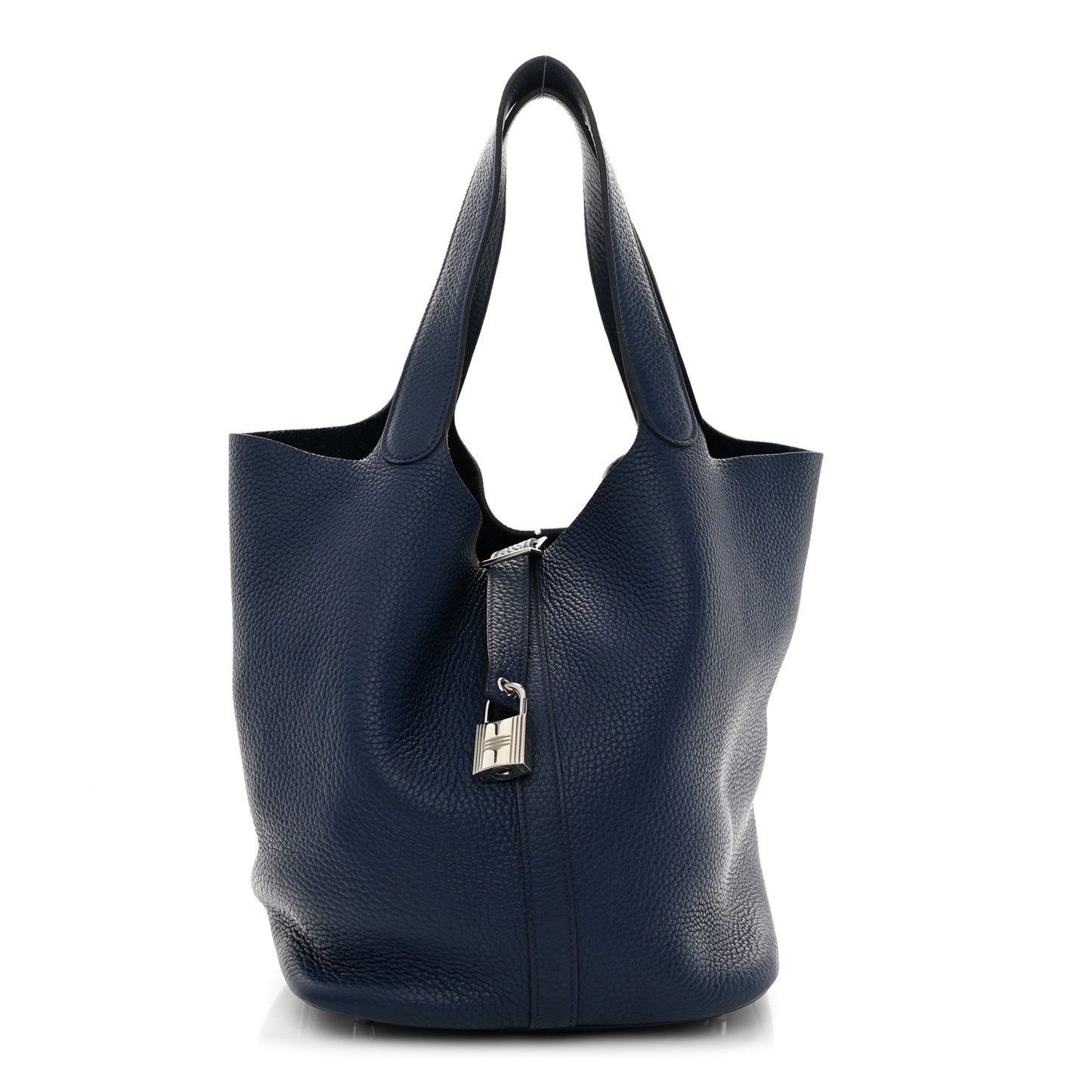 Taurillon Clemence Picotin Lock 26 GM Bleu Saphir