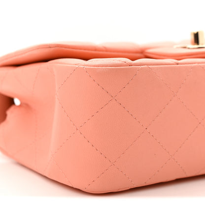 Chanel Lambskin Quilted Mini Rectangular Flap Light Pink 8 of 10