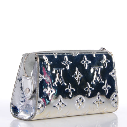 Louis Vuitton Monogram Miroir Trousse Cosmetic Bag Silver 3 of 7
