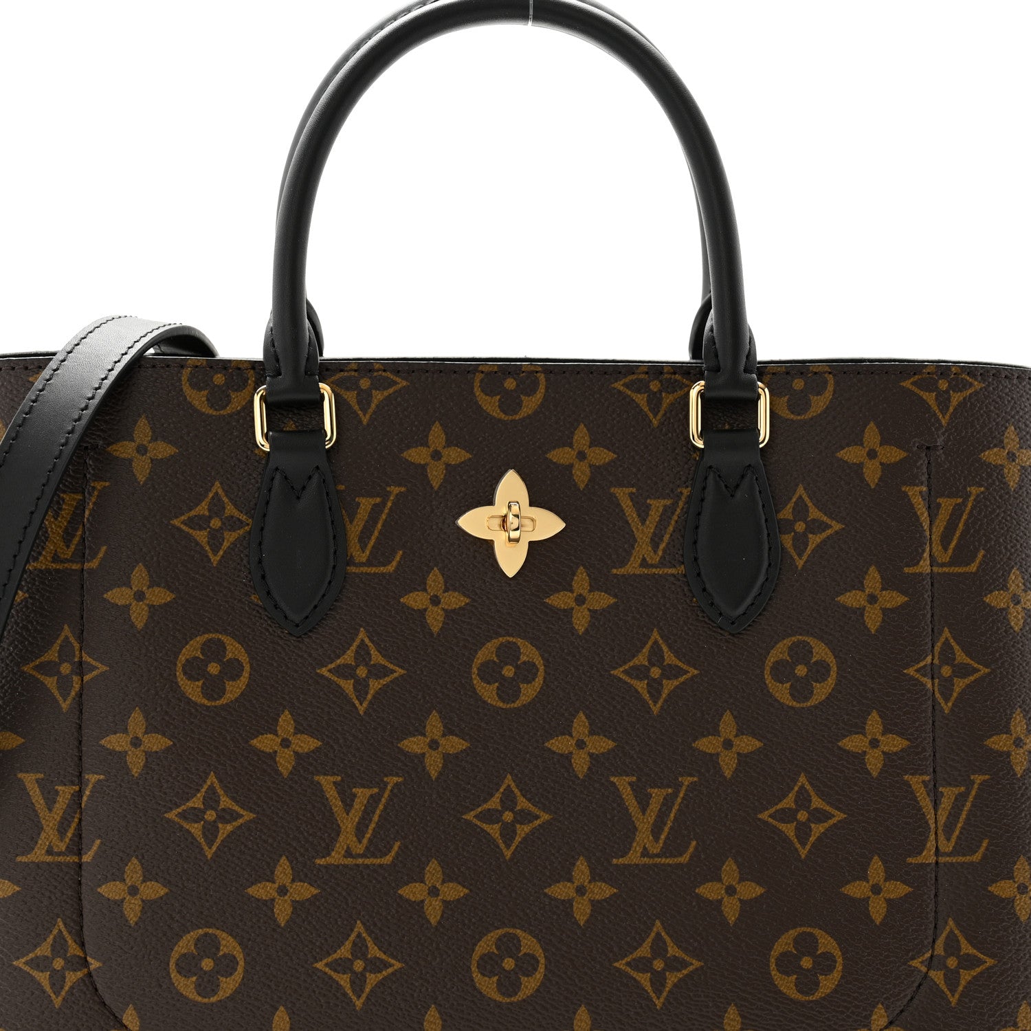 Louis Vuitton Monogram Flower Tote Black 8 of 11