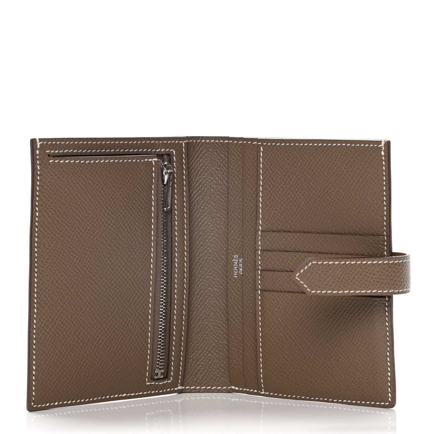 Hermes Epsom Bearn Compact Wallet Etoupe 6 of 11