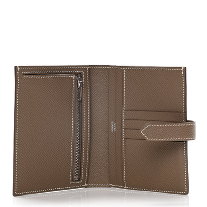 Hermes Epsom Bearn Compact Wallet Etoupe 6 of 11