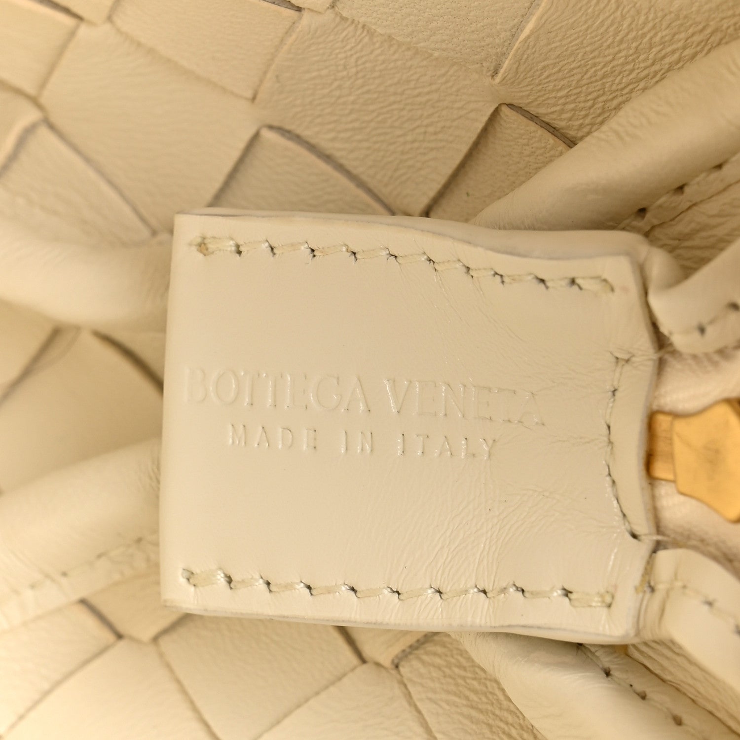 Bottega Veneta Polished Nappa Intrecciato Metal Knots Mini Loop Camera Bag Bone 6 of 9