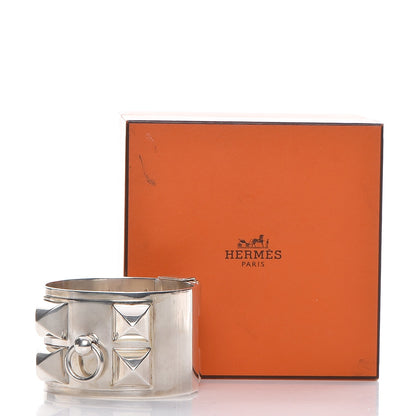 Hermes Sterling Silver Collier De Chien Bracelet LG 7 of 7