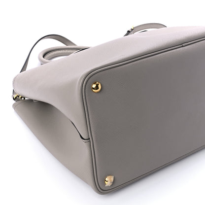 Prada Saffiano Cuir Medium Double Bag Argilla 12 of 13