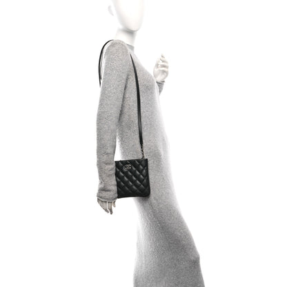 Chanel Lambskin Quilted Crossbody Bag Black 2 of 11