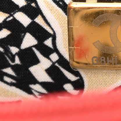 Chanel Caviar Quilted Textured CC Wallet On Chain WOC Coral 8 of 13