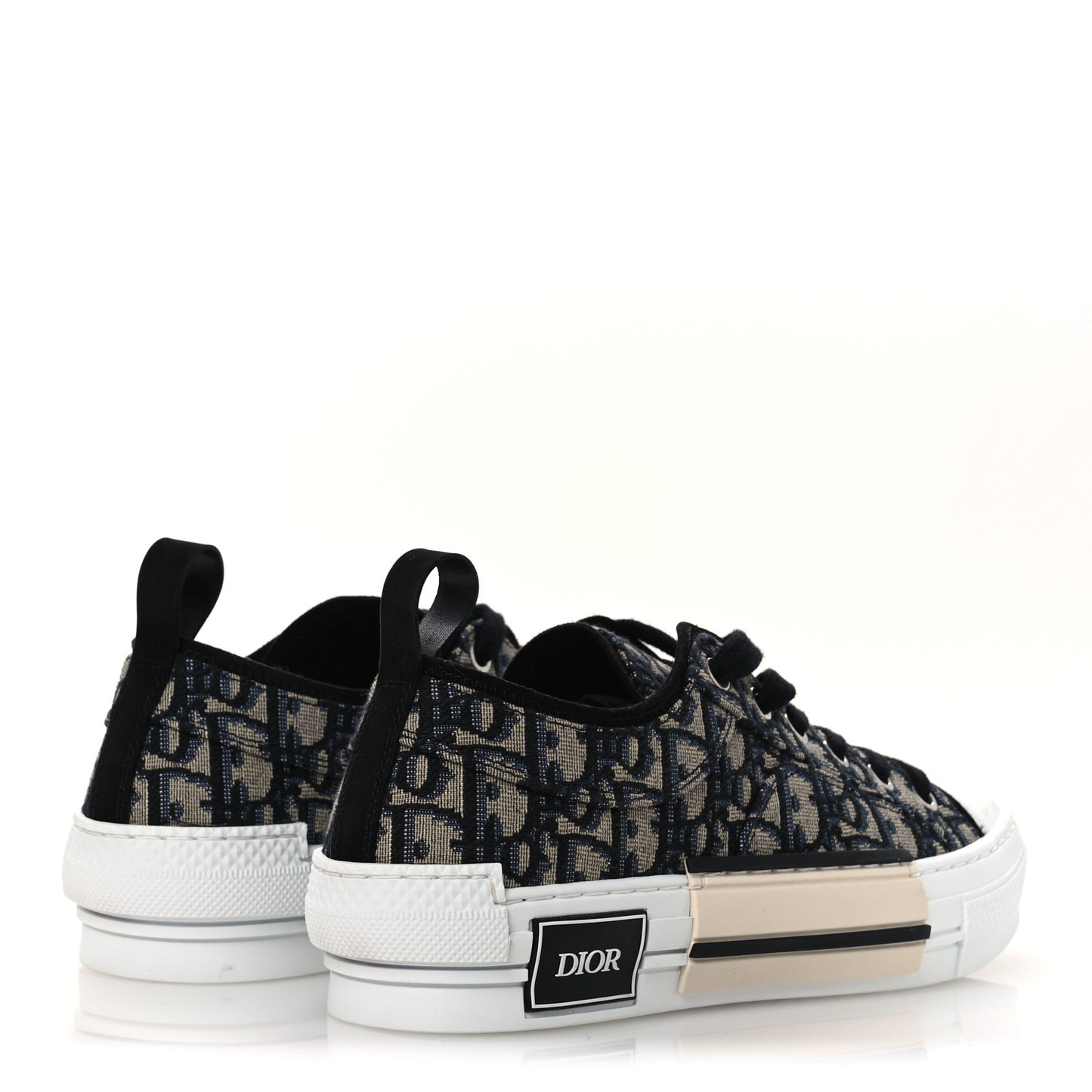 Canvas Oblique Walk'N'Dior Low Top Sneakers 37 Deep Blue