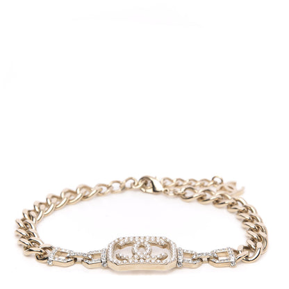 Chanel Crystal Pearl CC Vendome Choker Light Gold 1 of 4