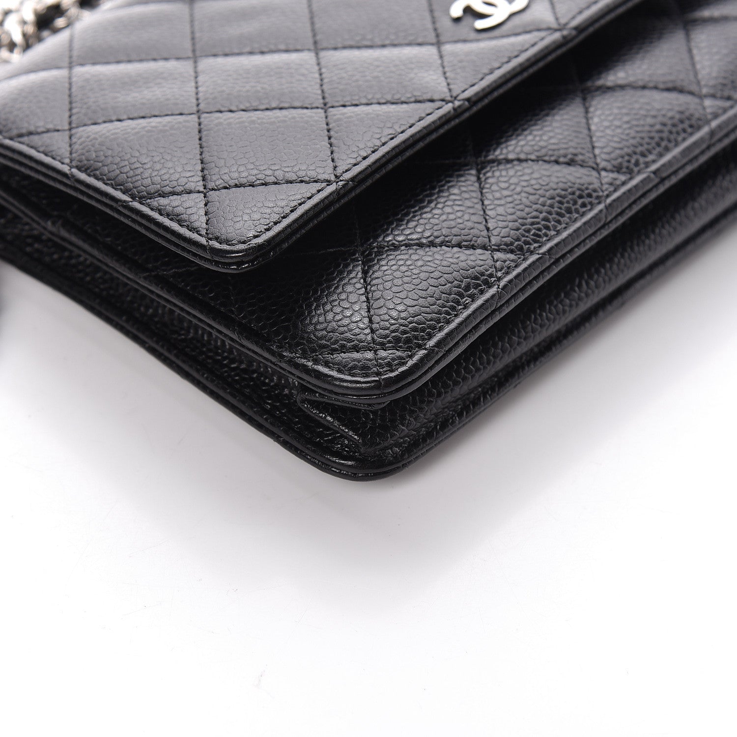 Chanel Caviar Quilted Wallet On Chain WOC Black 9 of 11