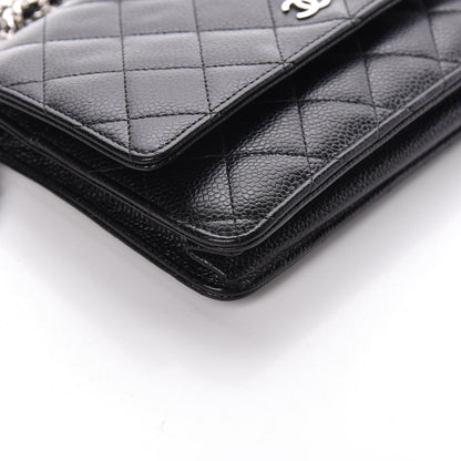 Chanel Caviar Quilted Wallet On Chain WOC Black 9 of 11