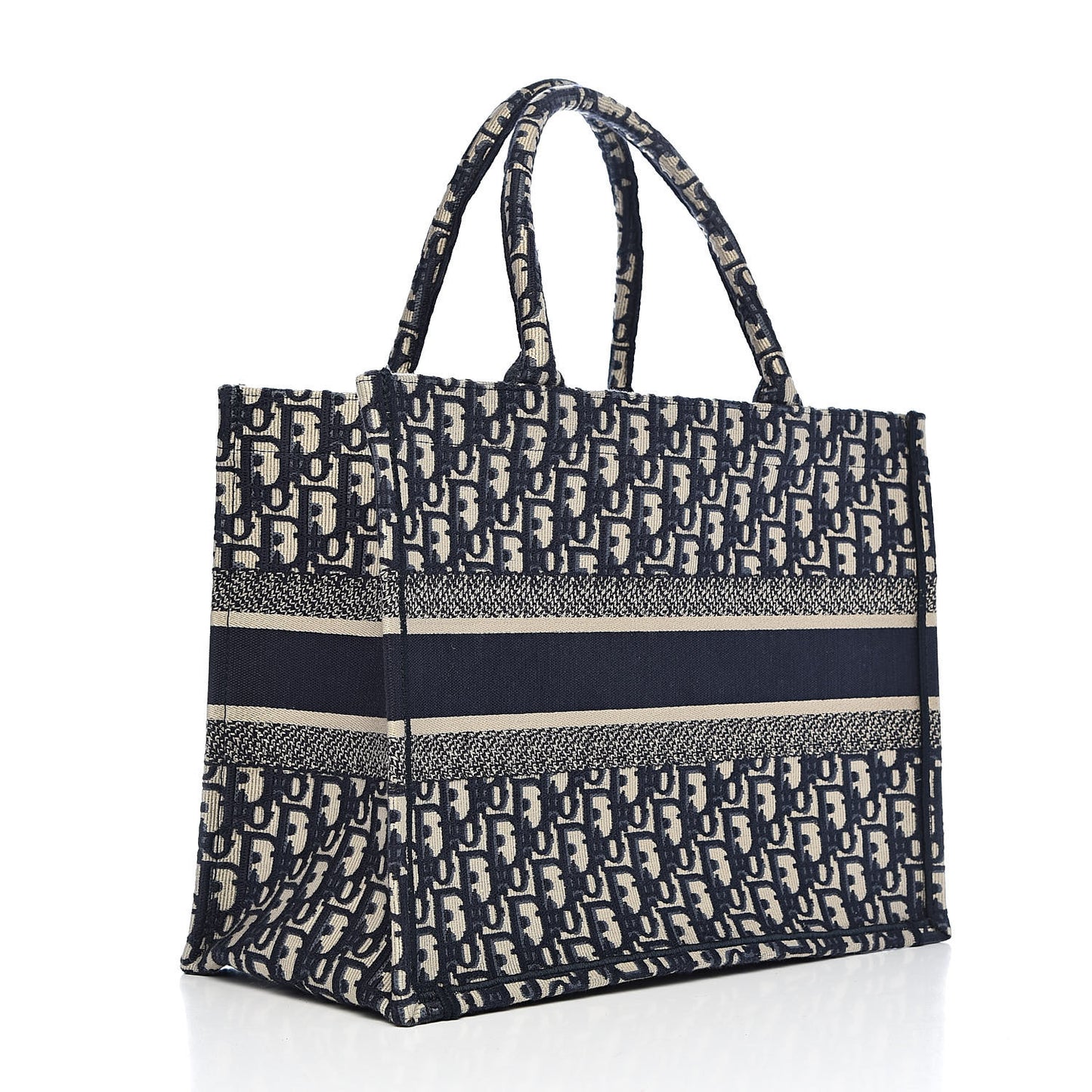 Oblique Medium Book Tote Blue Multicolor