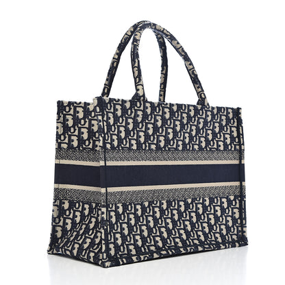 Christian Dior Oblique Medium Book Tote Blue Multicolor 3 of 13