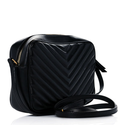 Saint Laurent Calfskin Matelasse Monogram Lou Camera Bag Black 4 of 21