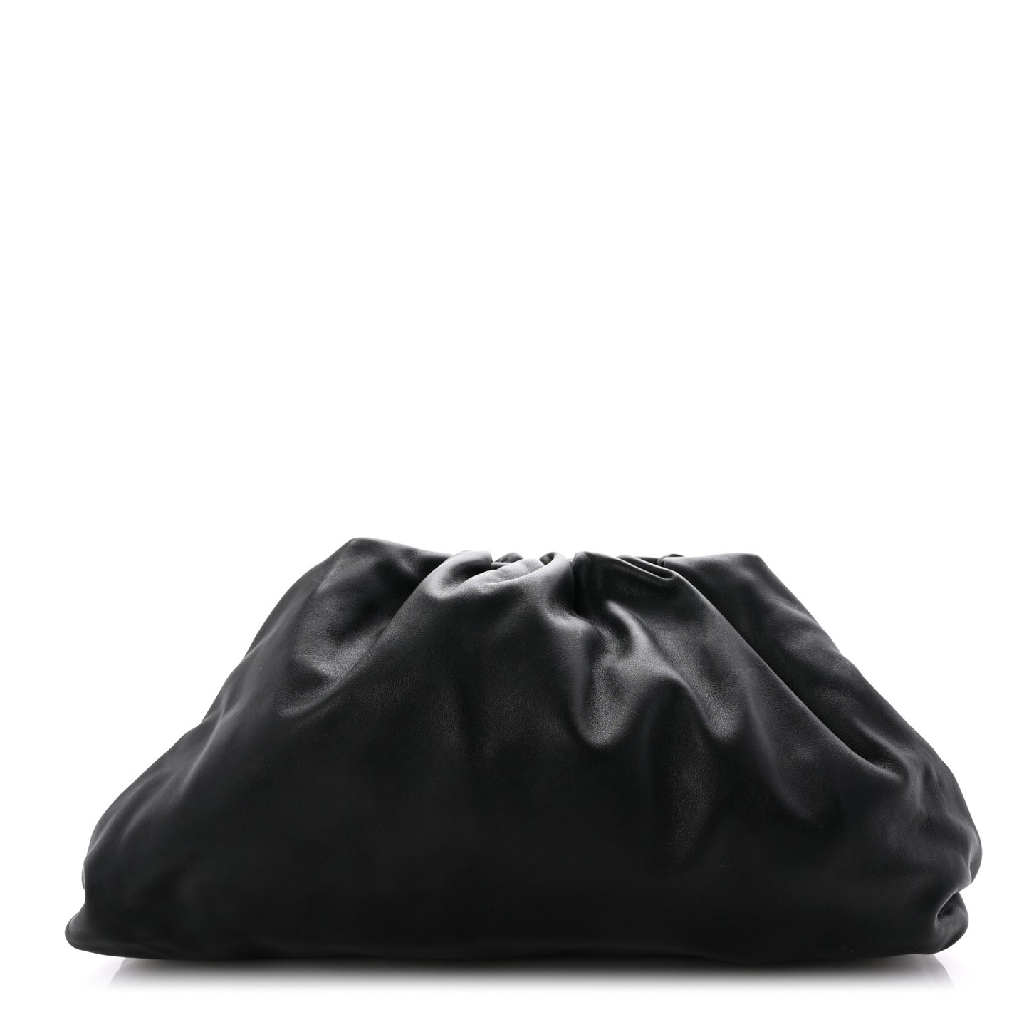 Smooth Butter Calf The Pouch Oversized Clutch Black