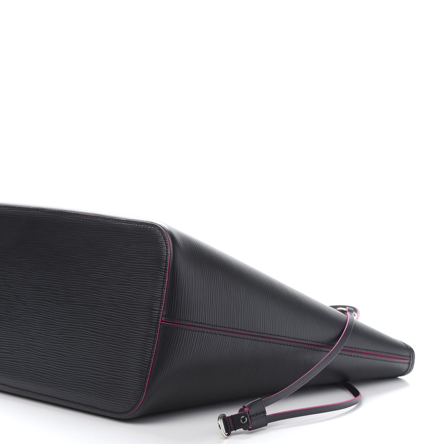 Epi Neverfull MM Black Hot Pink