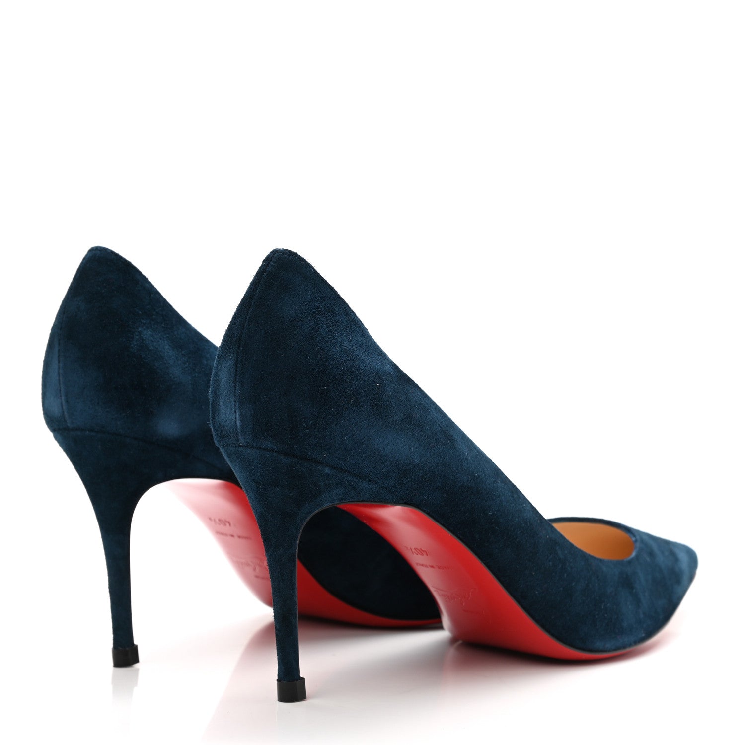 Christian Louboutin Veau Velours Decollete 554 85 Pumps 40.5 Quartz 4 of 10