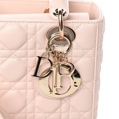 Christian Dior Lambskin Cannage Small Lucky Badges My Lady Dior Pink 11 of 12