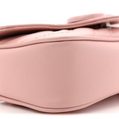 Gucci Calfskin Matelasse Monochrome GG Marmont Chain Belt Bag Perfect Pink 9 of 11
