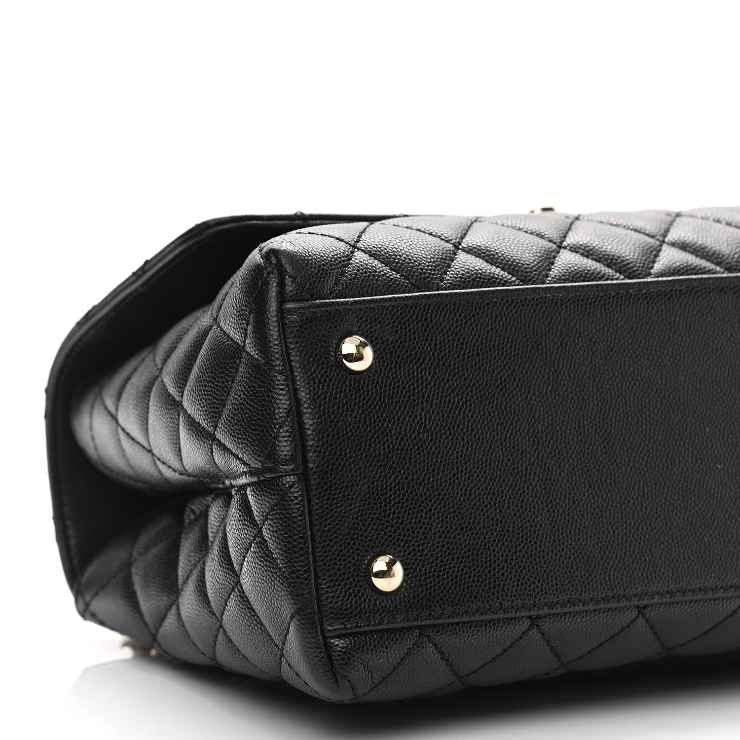 Chanel Caviar Quilted Small Coco Handle Flap Black 9 of 10