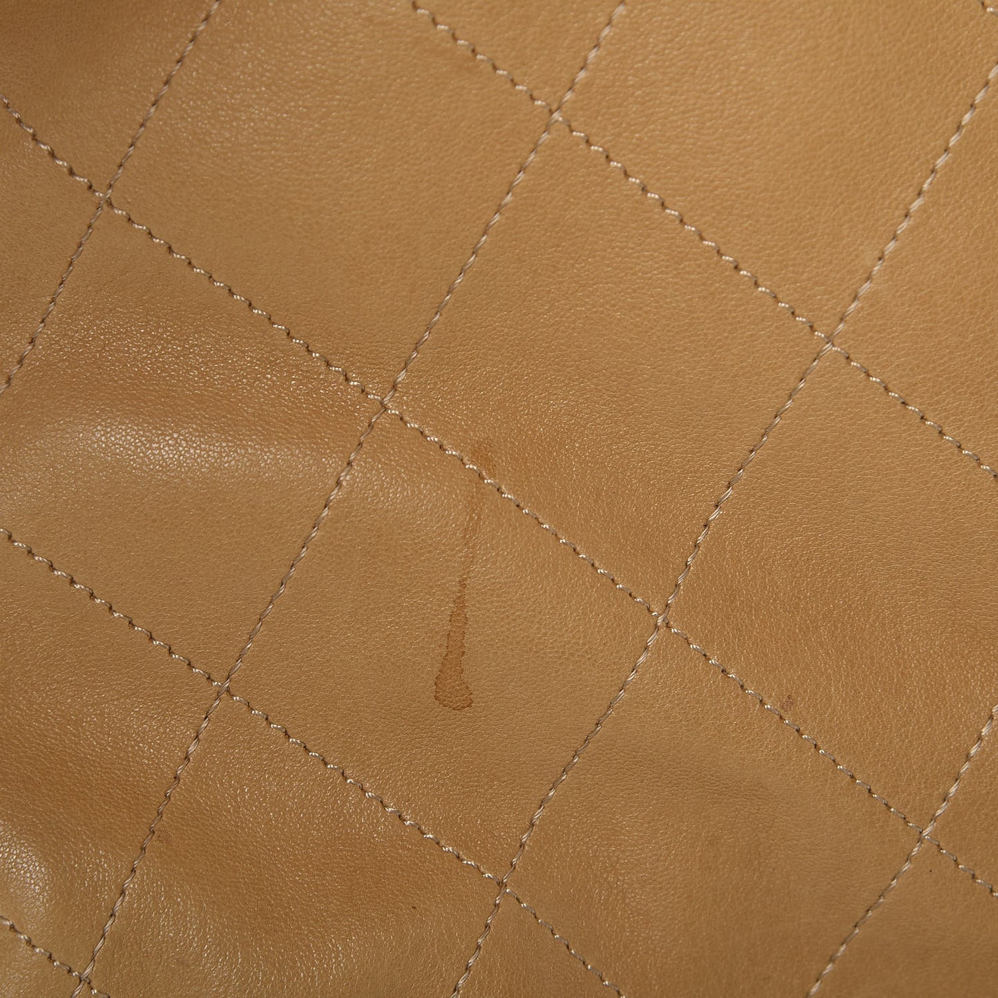 Lambskin Stitched Medium Ultimate Soft Tote Beige