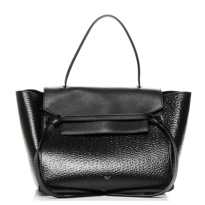 Celine Calfskin Astrakhan Embossed Small Belt Bag Black 1 of 7
