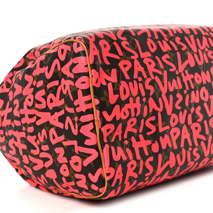 Louis Vuitton Monogram Graffiti Speedy 30 Fuchsia 9 of 11