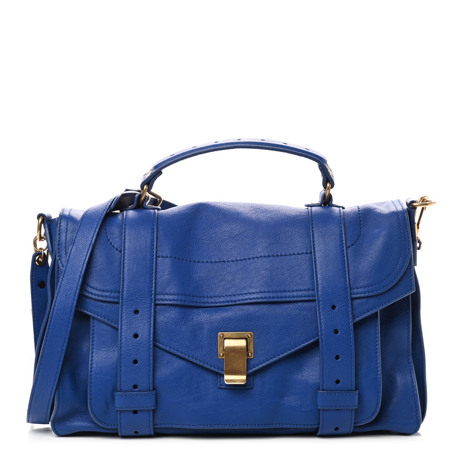 Proenza Schouler Lambskin Medium PS1 Satchel Royal Blue 1 of 10