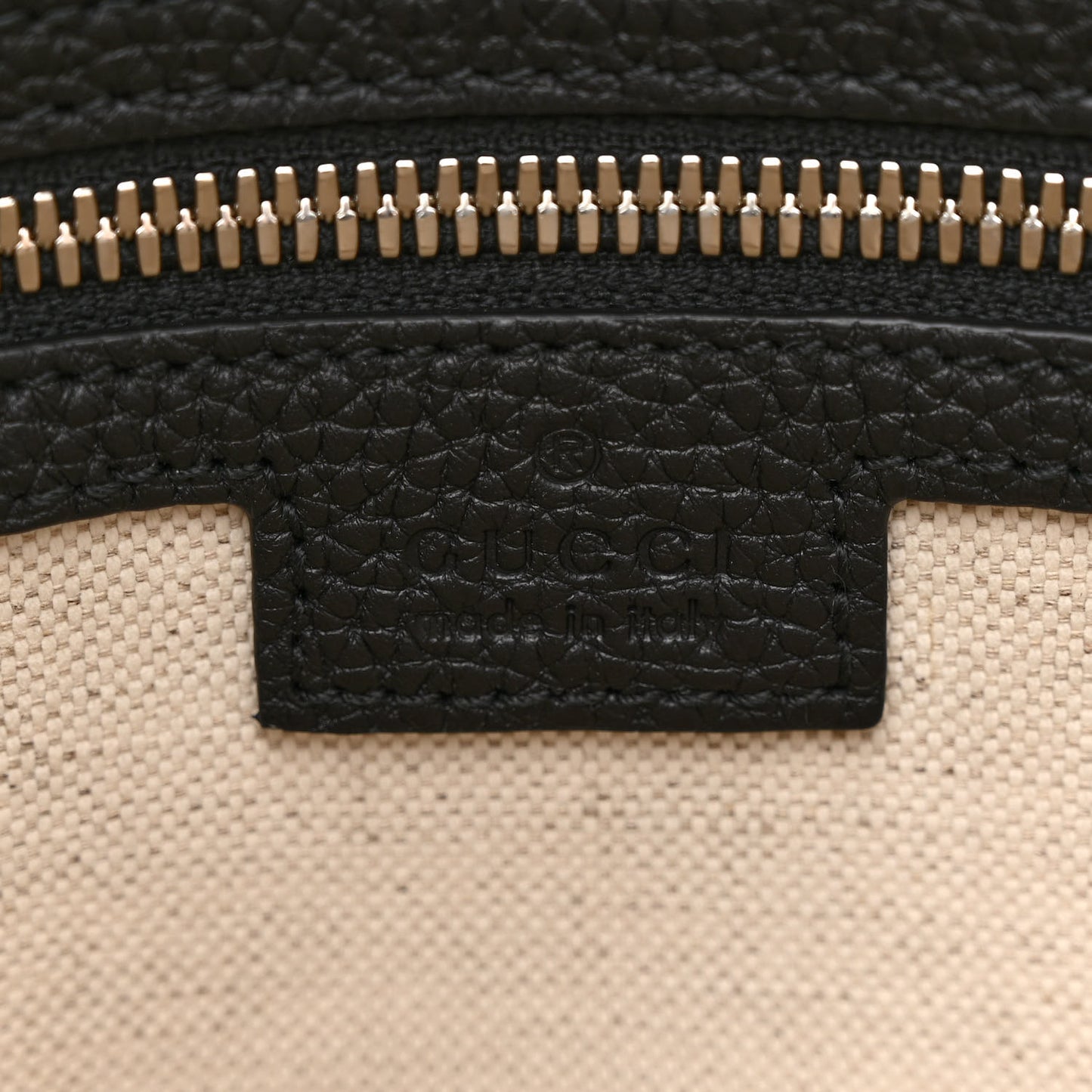 Piuma Calfskin Jumbo GG Embossed Medium Tote Bag Black