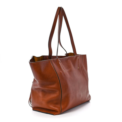 Chloe Smooth Calfskin Medium Milo Shopping Tote Caramel 3 of 13