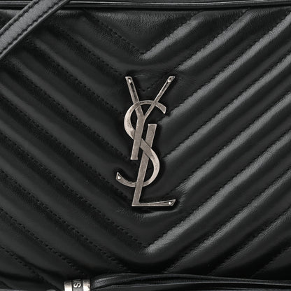 Saint Laurent Calfskin Matelasse Monogram Lou Camera Bag Black 8 of 10