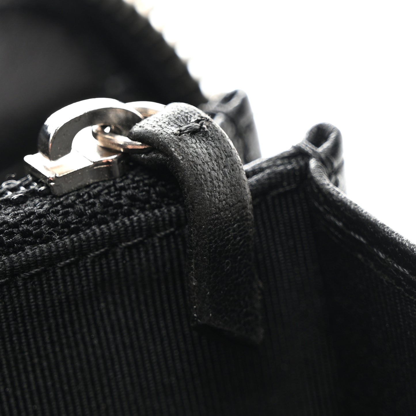 Lambskin Quilted Large Gusset Zip Around Wallet Black