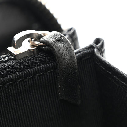 Chanel Lambskin Quilted Large Gusset Zip Around Wallet Black 9 of 11