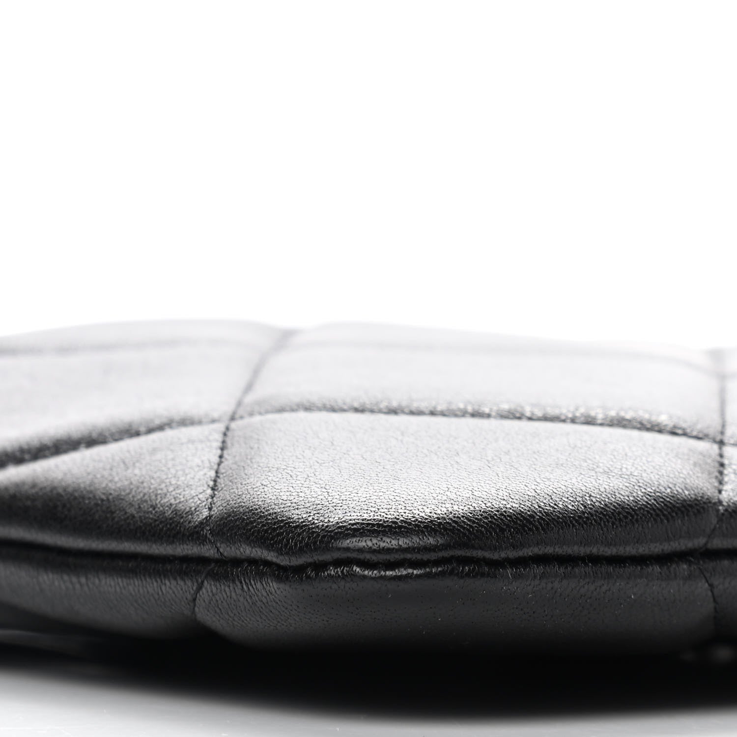 Chanel Goatskin Quilted Chanel 19 Pouch Black 8 of 10