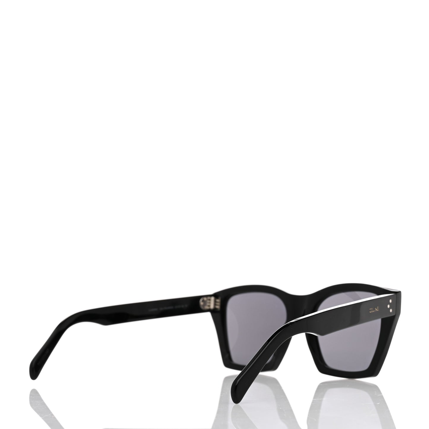 Acetate Polarized Square Sunglasses CL40090I Black