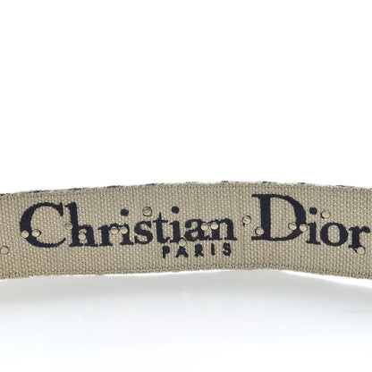 Christian Dior Oblique Studded Shoulder Strap Blue 3 of 4