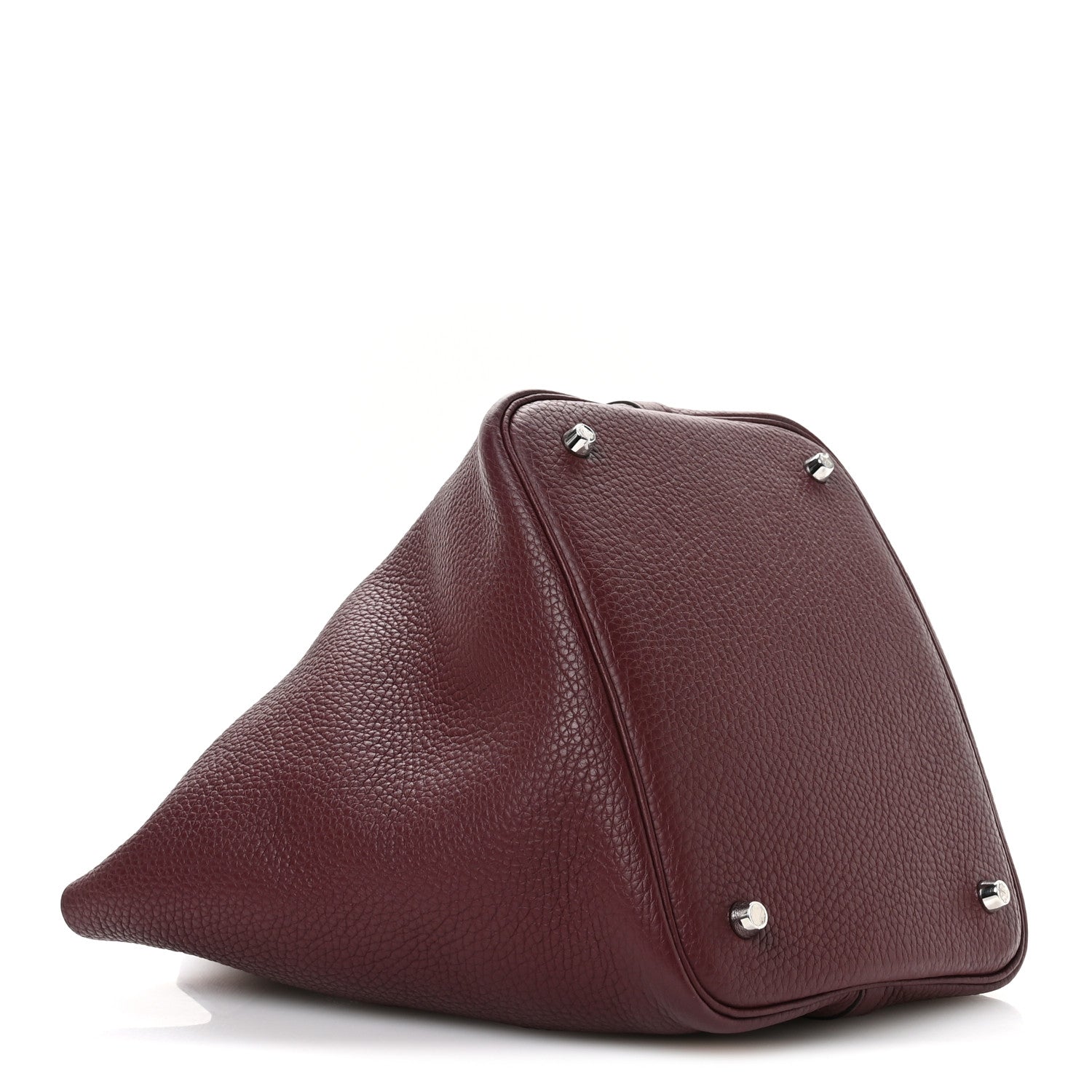 Hermes Taurillon Clemence Picotin Lock 22 MM Bordeaux 4 of 12