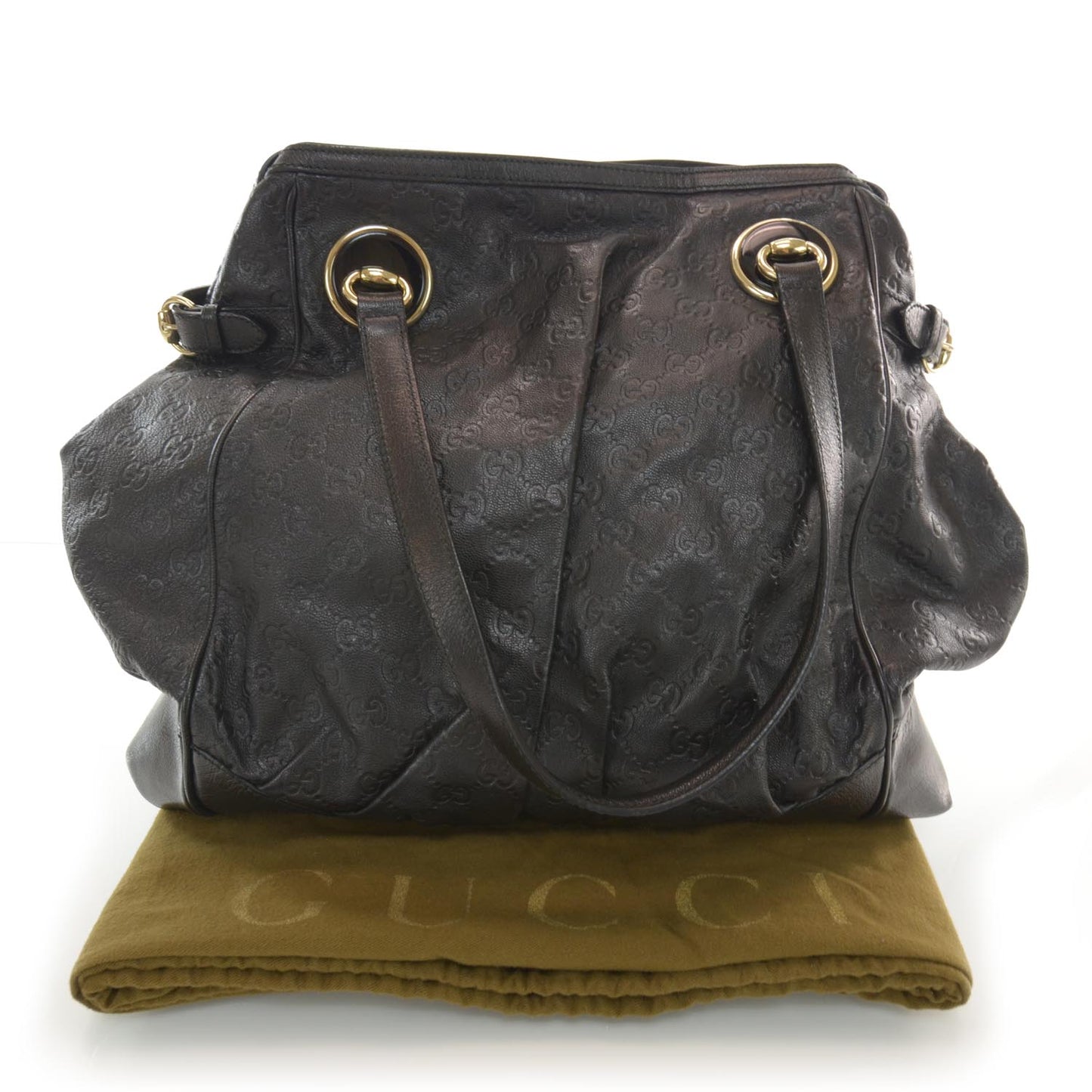 Guccissima Full Moon Tote Black