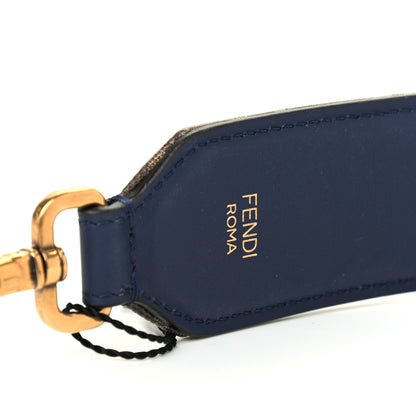 Fendi X FILA Glazed Fabric FF 1974 Mania Mini Strap You Mogano Panna Blueberry 3 of 4