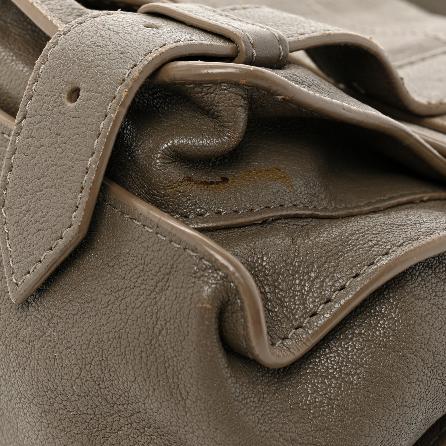Lambskin Tiny PS1 Satchel Smoke
