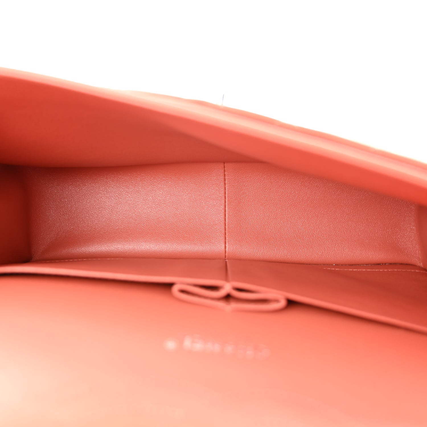 Chanel Lambskin Quilted Jumbo Double Flap Orange 5 of 11