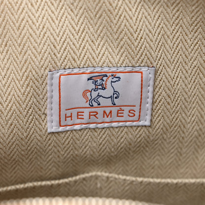 Hermes Canvas Large Bride-A-Brac Cabriole Case Biscuit 6 of 7